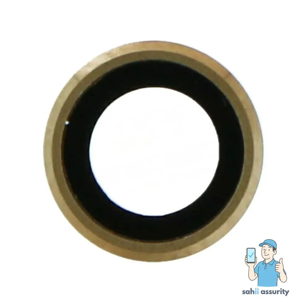 Camera Lens Glass with Frame for Apple iPhone 6s Plus Gold thumbnail
